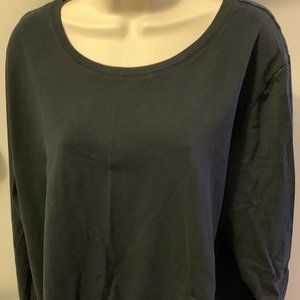 Black Long Sleeve Top by Lord & Taylor